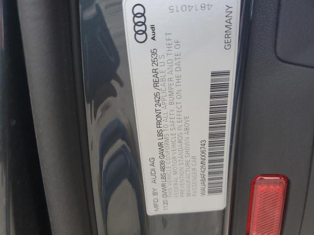 Photo 11 VIN: WAUABAF42MN006743 - AUDI A4 