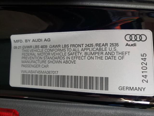 Photo 13 VIN: WAUABAF45MA087017 - AUDI A4 