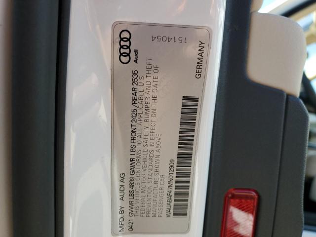 Photo 12 VIN: WAUABAF47MN012909 - AUDI A4 PREMIUM 