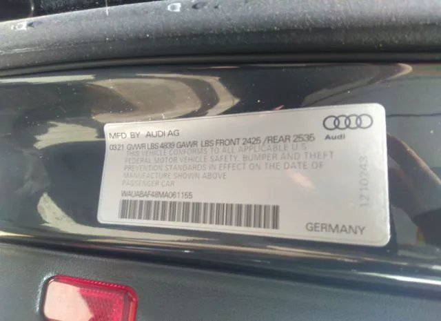 Photo 8 VIN: WAUABAF48MA061155 - AUDI A4 