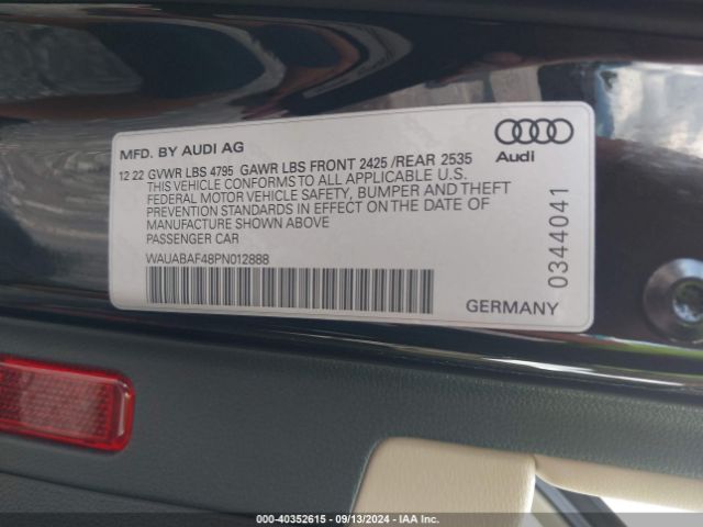 Photo 8 VIN: WAUABAF48PN012888 - AUDI A4 