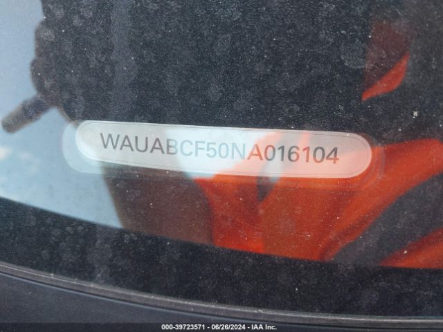 Photo 8 VIN: WAUABCF50NA016104 - AUDI A5 