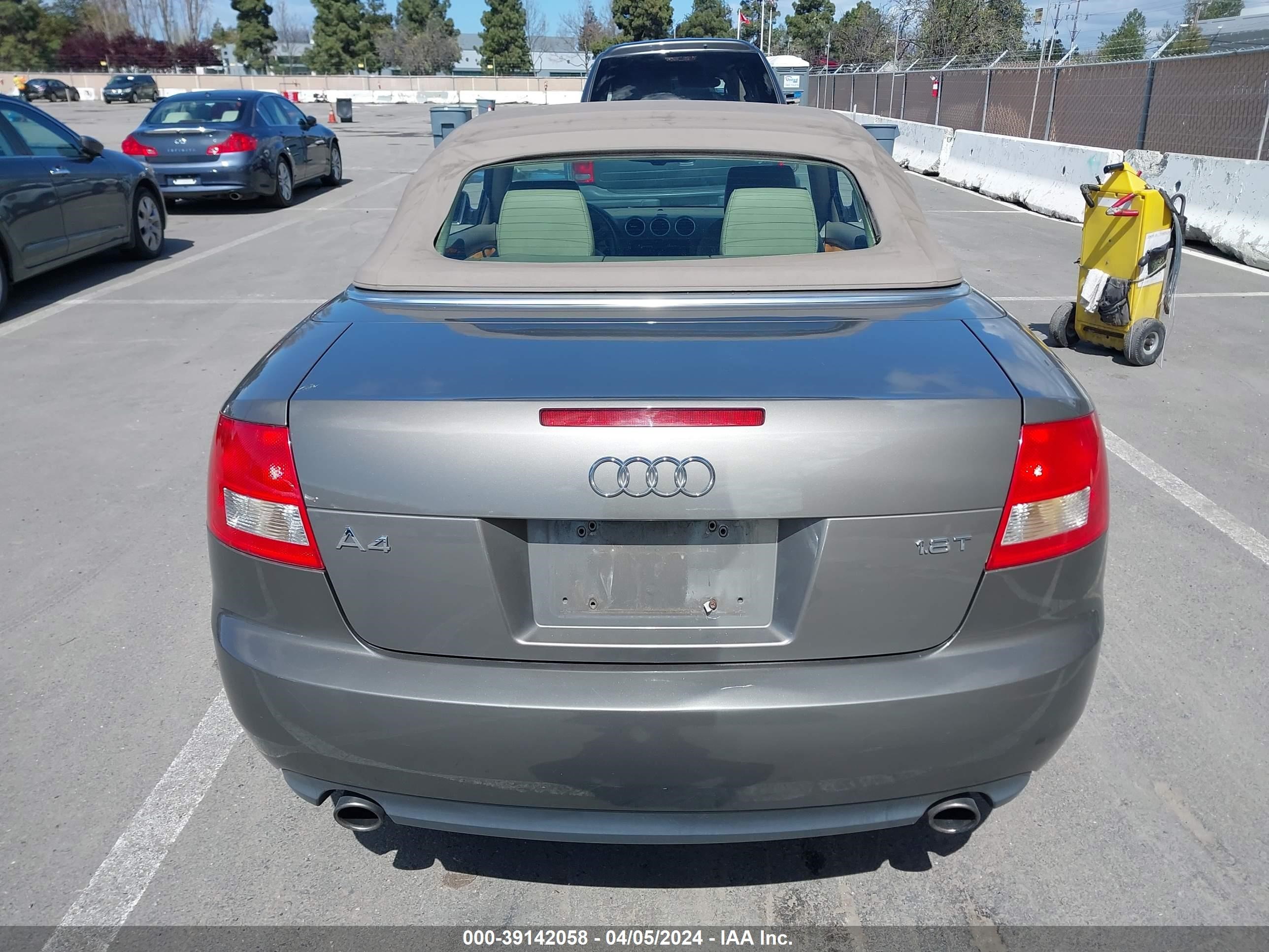 Photo 15 VIN: WAUAC48H76K009396 - AUDI A4 