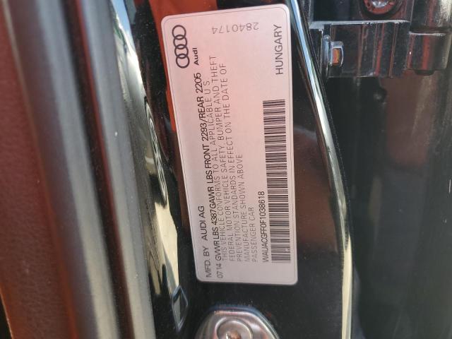 Photo 11 VIN: WAUACGFF0F1038618 - AUDI A3 