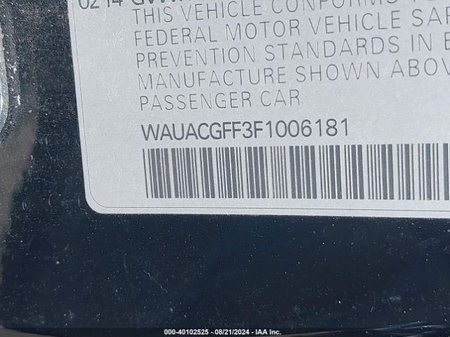 Photo 8 VIN: WAUACGFF3F1006181 - AUDI A3 