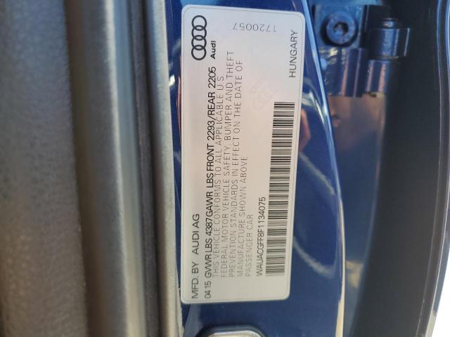 Photo 11 VIN: WAUACGFF8F1134075 - AUDI A3 