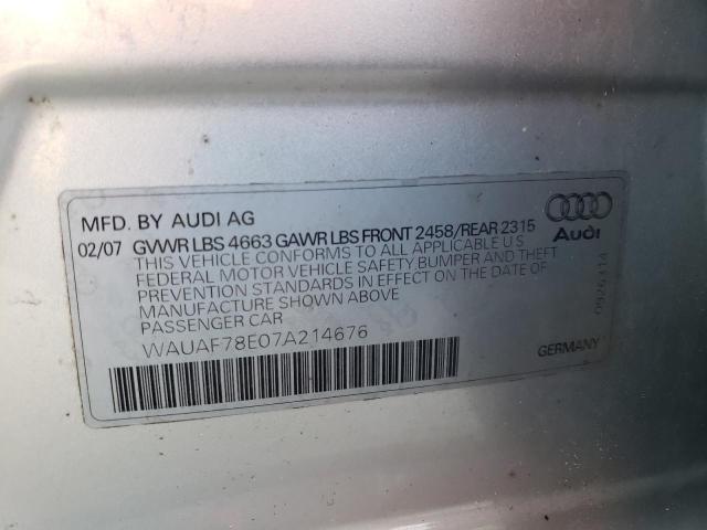 Photo 11 VIN: WAUAF78E07A214676 - AUDI A4 2 