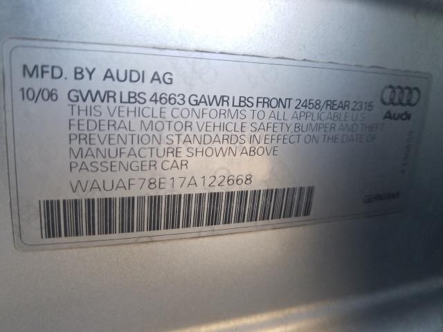 Photo 9 VIN: WAUAF78E17A122668 - AUDI A4 2 