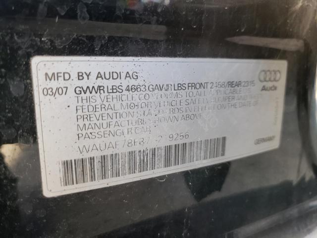 Photo 12 VIN: WAUAF78E37A219256 - AUDI A4 