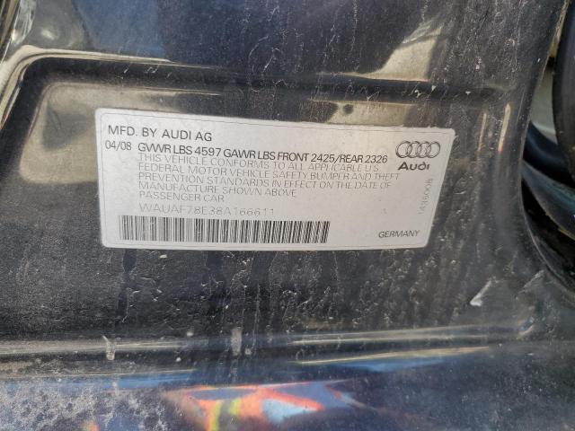 Photo 11 VIN: WAUAF78E38A166611 - AUDI A4 