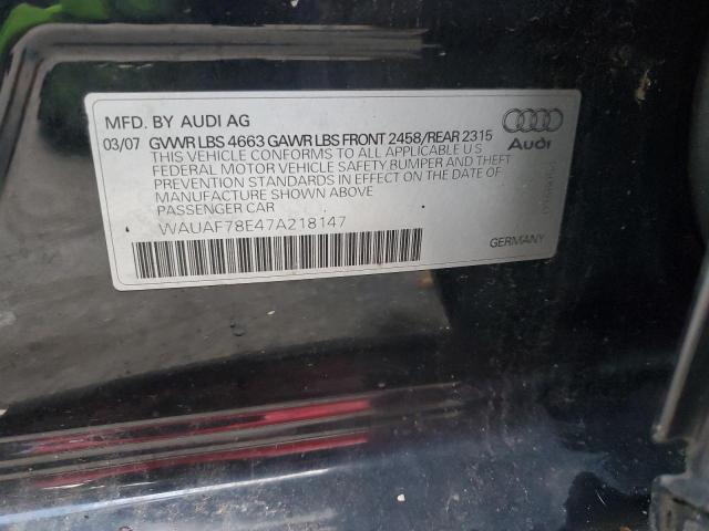 Photo 11 VIN: WAUAF78E47A218147 - AUDI A4 