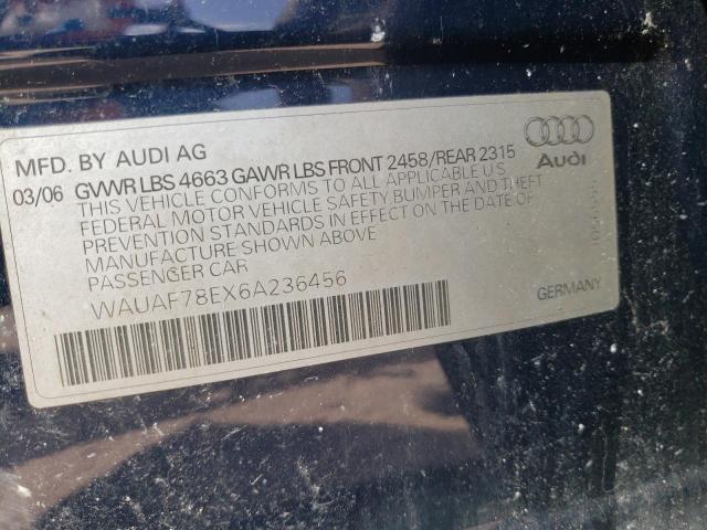 Photo 11 VIN: WAUAF78EX6A236456 - AUDI A4 