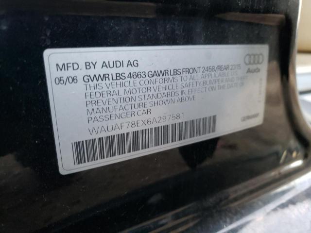 Photo 11 VIN: WAUAF78EX6A297581 - AUDI A4 