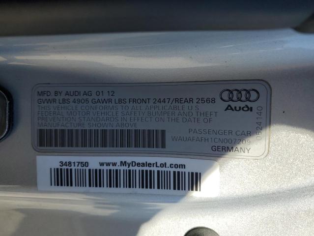 Photo 12 VIN: WAUAFAFH1CN007209 - AUDI A5 PREMIUM 