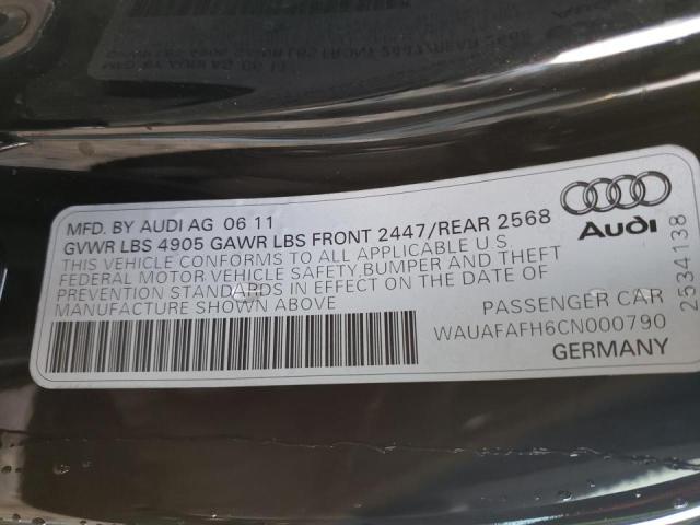 Photo 11 VIN: WAUAFAFH6CN000790 - AUDI A5 PREMIUM 