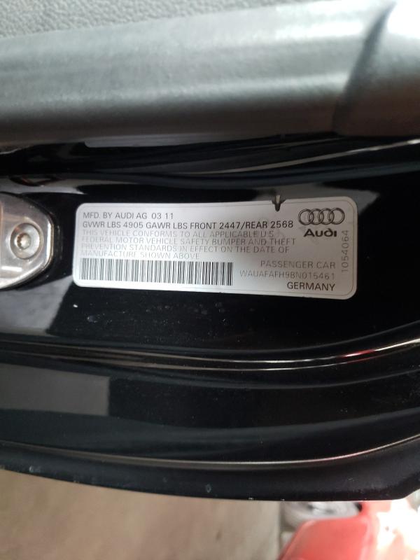 Photo 9 VIN: WAUAFAFH9BN015461 - AUDI A5 PREMIUM 