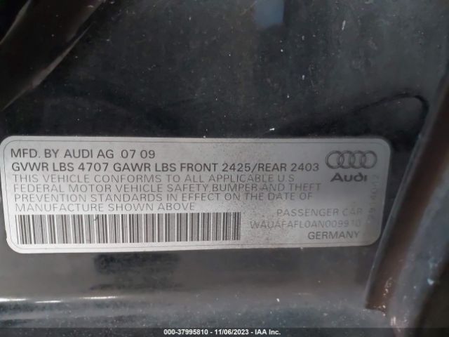 Photo 8 VIN: WAUAFAFL0AN009910 - AUDI A4 