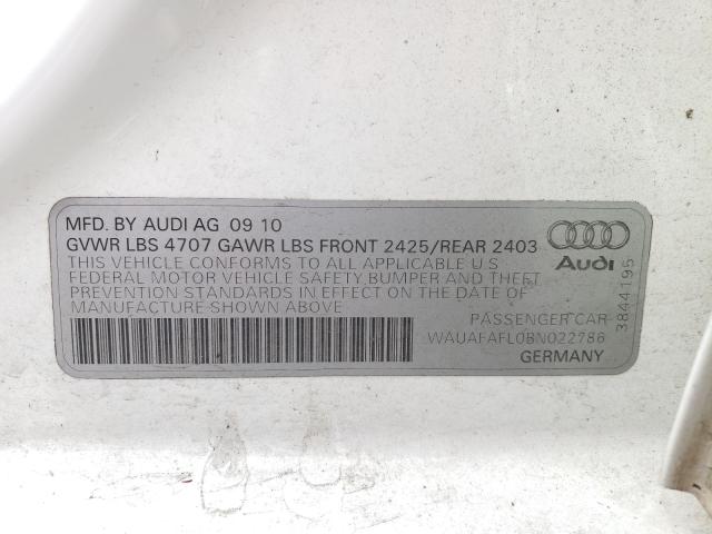 Photo 9 VIN: WAUAFAFL0BN022786 - AUDI A4 PREMIUM 