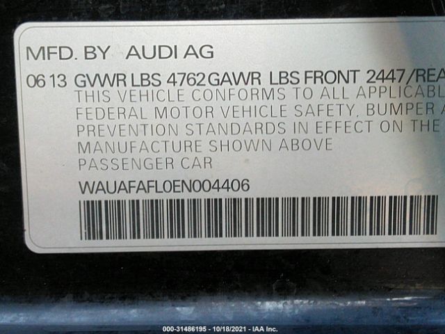 Photo 8 VIN: WAUAFAFL0EN004406 - AUDI A4 