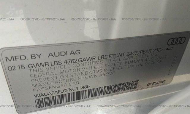 Photo 8 VIN: WAUAFAFL0FN031865 - AUDI A4 