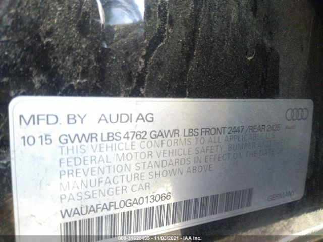 Photo 8 VIN: WAUAFAFL0GA013066 - AUDI A4 