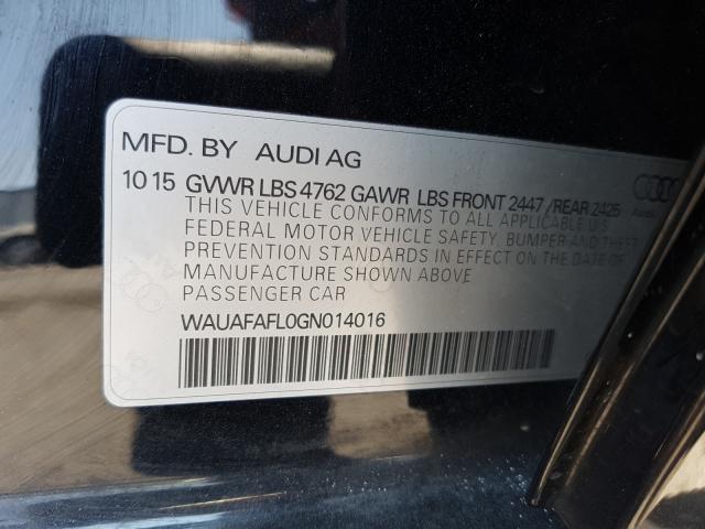 Photo 9 VIN: WAUAFAFL0GN014016 - AUDI A4 PREMIUM 