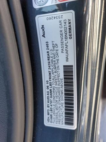 Photo 12 VIN: WAUAFAFL1BN002143 - AUDI A4 