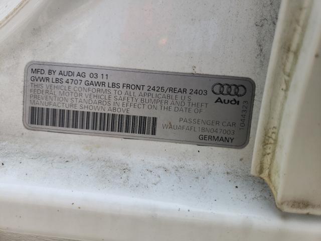 Photo 9 VIN: WAUAFAFL1BN047003 - AUDI A4 