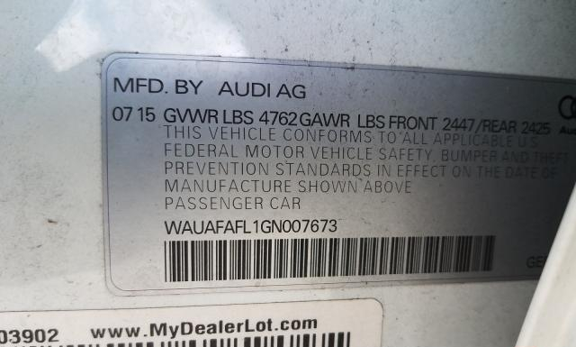 Photo 9 VIN: WAUAFAFL1GN007673 - AUDI A4 