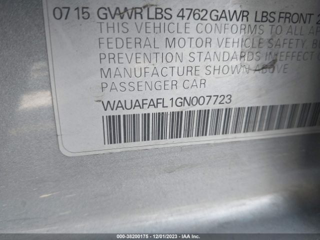 Photo 8 VIN: WAUAFAFL1GN007723 - AUDI A4 