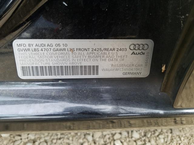 Photo 9 VIN: WAUAFAFL2AN067047 - AUDI A4 PREMIUM 