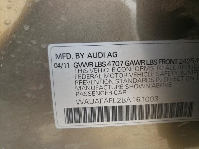 Photo 9 VIN: WAUAFAFL2BA161003 - AUDI A4 