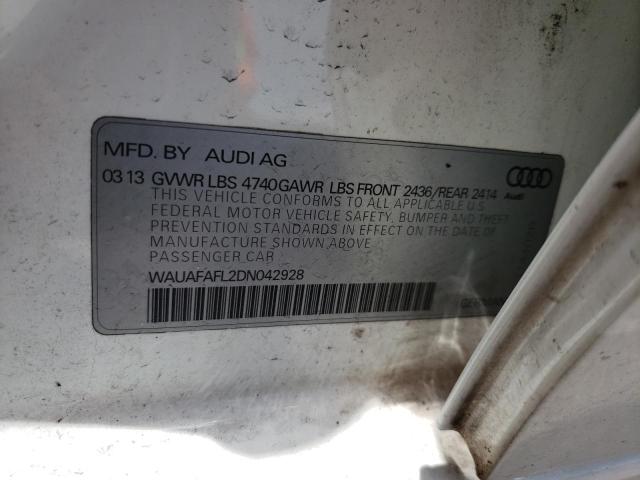 Photo 11 VIN: WAUAFAFL2DN042928 - AUDI A4 