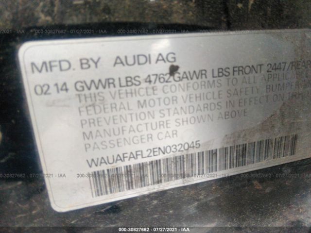 Photo 8 VIN: WAUAFAFL2EN032045 - AUDI A4 