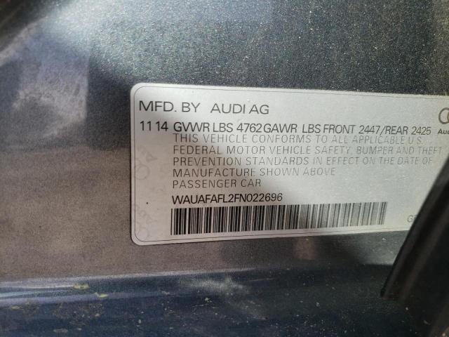 Photo 11 VIN: WAUAFAFL2FN022696 - AUDI A4 PREMIUM 