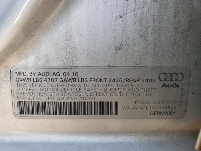 Photo 9 VIN: WAUAFAFL3AN065856 - AUDI A4 PREMIUM 