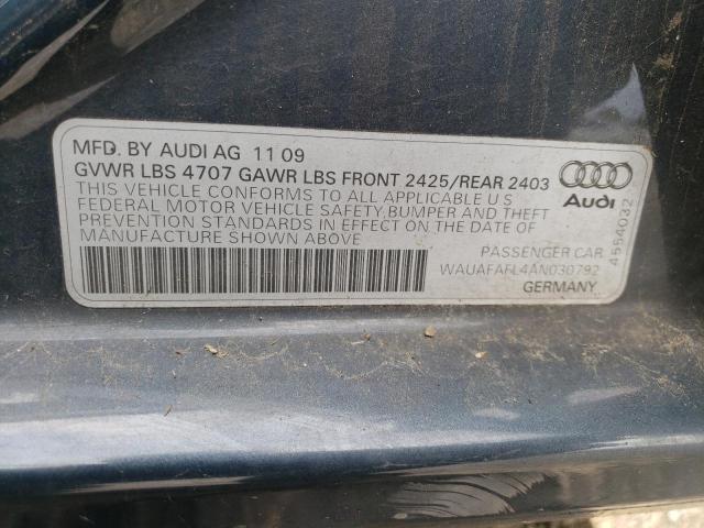 Photo 11 VIN: WAUAFAFL4AN030792 - AUDI A4 PREMIUM 