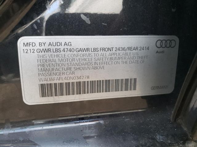 Photo 9 VIN: WAUAFAFL4DN034278 - AUDI A4 PREMIUM 