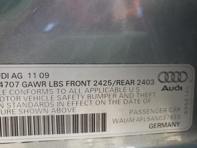 Photo 9 VIN: WAUAFAFL5AN037833 - AUDI A4 