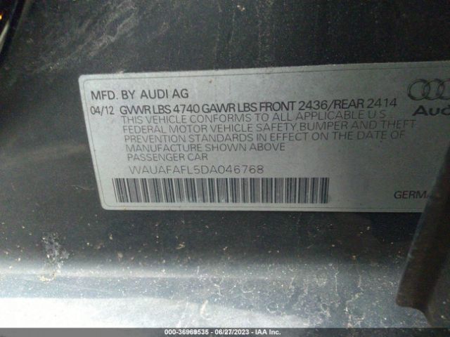 Photo 8 VIN: WAUAFAFL5DA046768 - AUDI A4 