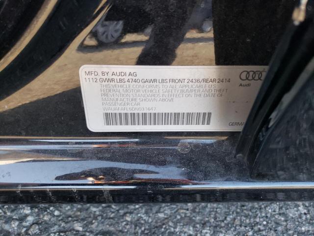 Photo 12 VIN: WAUAFAFL5DN031647 - AUDI A4 