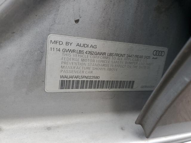 Photo 11 VIN: WAUAFAFL5FN022580 - AUDI A4 