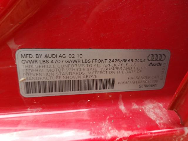 Photo 9 VIN: WAUAFAFL6AN051708 - AUDI A4 PREMIUM 