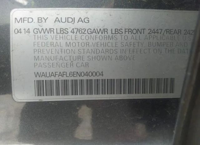 Photo 8 VIN: WAUAFAFL6EN040004 - AUDI A4 