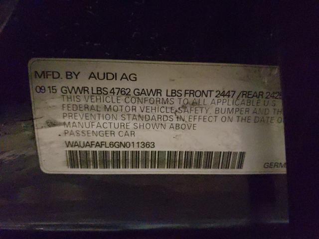 Photo 9 VIN: WAUAFAFL6GN011363 - AUDI A4 PREMIUM 