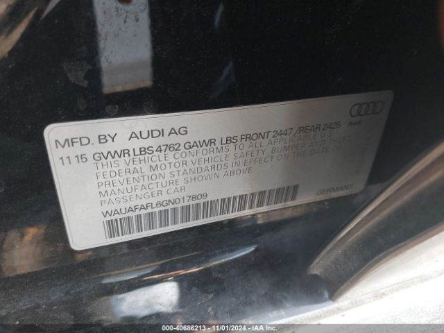 Photo 8 VIN: WAUAFAFL6GN017809 - AUDI A4 