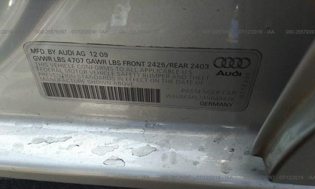 Photo 8 VIN: WAUAFAFL7AN040426 - AUDI A4 