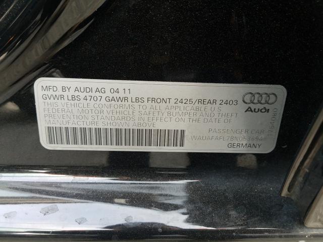 Photo 9 VIN: WAUAFAFL7BN053694 - AUDI A4 PREMIUM 