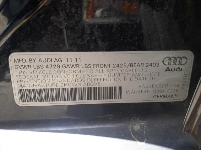 Photo 11 VIN: WAUAFAFL7CN016226 - AUDI A4 