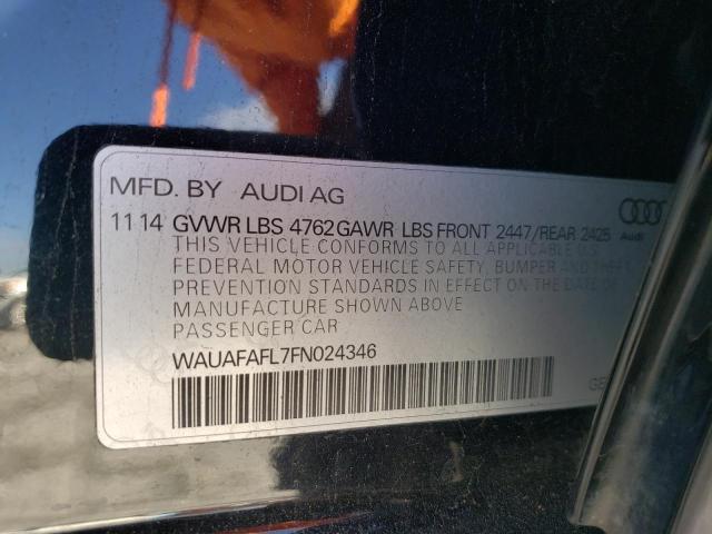 Photo 11 VIN: WAUAFAFL7FN024346 - AUDI A4 